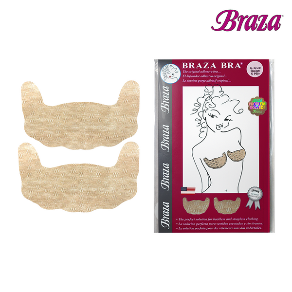 Braza Reveal Disposable Adhesive Bra, 5 Pair,Beige,One Size at